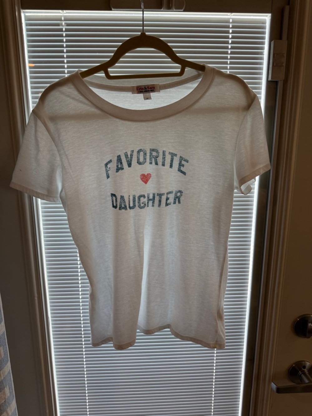 Favorite Daughter White Tee with Red Heart